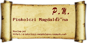 Piskolczi Magdaléna névjegykártya